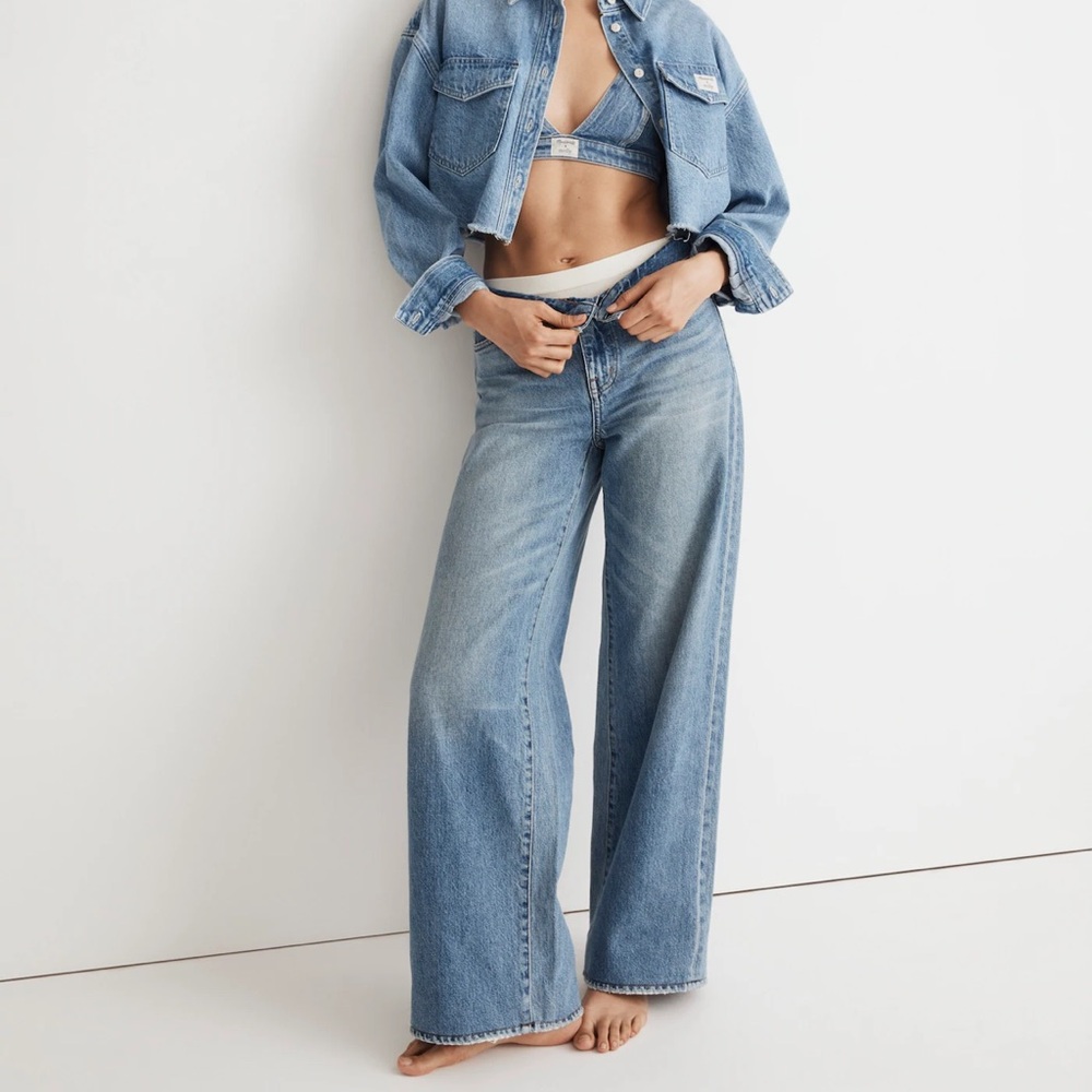 Madewell x Molly Dickinson Low-Rise Baggy Wide-Leg Jeans